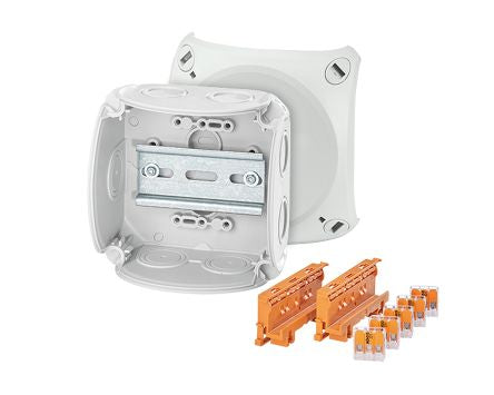 HENSEL DK Series Grey Polypropylene Terminal Box, IP66, 70 x 104 x 104mm [DK 0404 W]; 276-5471