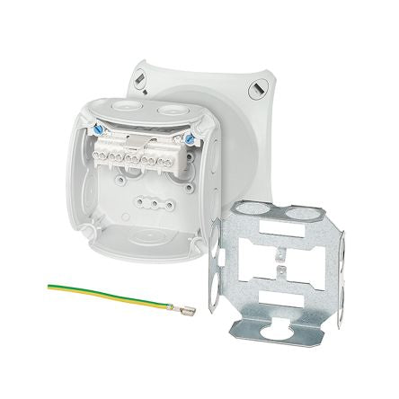 HENSEL DK Series Grey Polypropylene Terminal Box, IP66, 5 Terminals, 62 x 93 x 93mm [DK 0202 U]; 276-5473