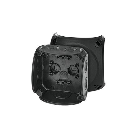 HENSEL DK Series Black Polypropylene Terminal Box, IP66, 0 Terminals, 62 x 93 x 93mm [DK 0200 B]; 276-5475