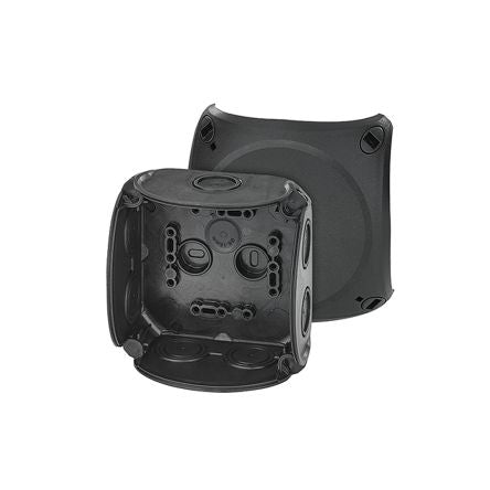 HENSEL DK Series Black Polypropylene Terminal Box, IP66, 0 Terminals, 70 x 104 x 104mm [DK 0400 B]; 276-5477