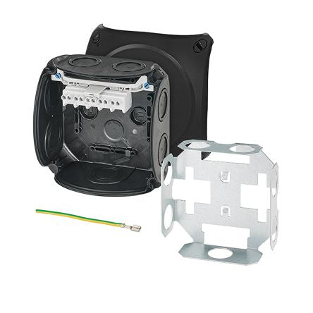 HENSEL DK Series Black Polypropylene Terminal Box, IP66, 5 Terminals, 77 x 130 x 130mm [DK 0604 V]; 276-5487