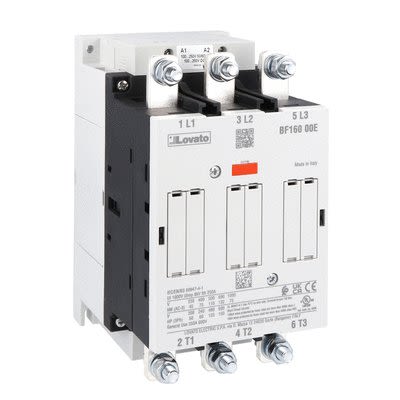 Lovato BF16 BF160 Contactor, 48-130 V ac/dc Coil, 3-Pole, 160 A, 90 kw, 1 kV [BF16000E110]; 276-5538