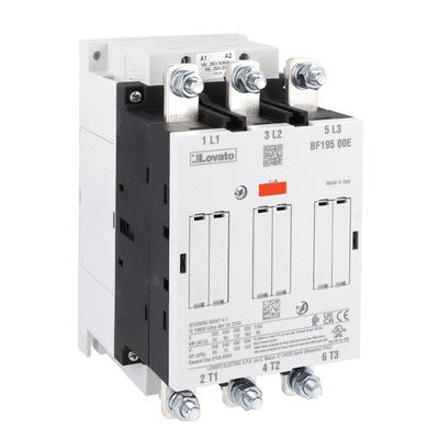 Lovato BF19 BF195 Contactor, 24-60/20-60 V ac/dc Coil, 3-Pole, 195 A, 110 kw, 1 kV [BF19500E024]; 276-5545