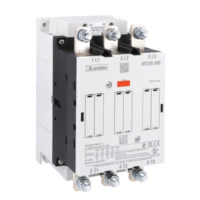 Lovato BF23 BF230 Contactor, 100-250 V ac/dc Coil, 3-Pole, 230 A, 132 kw, 1 kV [BF23000E230]; 276-5555