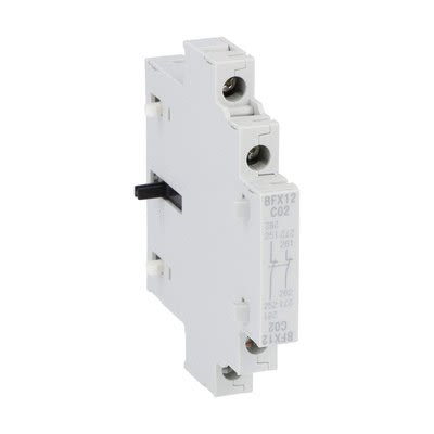 Lovato Auxiliary Contact, 2 Contact, 2NC, Side Mounting, BFX12C BFX1 [BFX12C02]; 276-5565