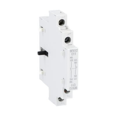 Lovato Auxiliary Contact, 2 Contact, 1NO+1NC, Side Mounting, BFX12C BFX1 [BFX12C11]; 276-5566