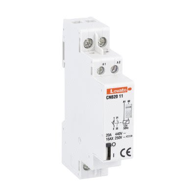 Lovato DIN Rail Latching Latching Relay, 12V Coil, 20A Switching Current, SPDT [CNB2011012]; 276-5573