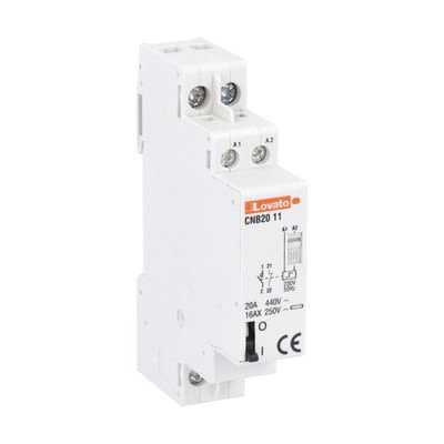 Lovato DIN Rail Latching Latching Relay, 230V Coil, 20A Switching Current, SPDT [CNB2011230]; 276-5575