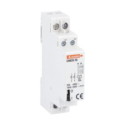 Lovato DIN Rail Latching Latching Relay, 24V Coil, 20A Switching Current, DPST [CNB2020024]; 276-5577