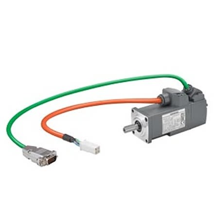 Siemens S-1FL6 Clockwise Synchronous Servo Motor, 0.05 kW, 230 V, Flange Mount Mounting [1FL6022-2AF21-1LG1]; 276-5725