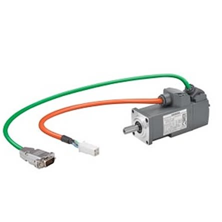 Siemens S-1FL6 Clockwise Synchronous Servo Motor, 0.05 kW, 230 V, Flange Mount Mounting [1FL6022-2AF21-1LH1]; 276-5726