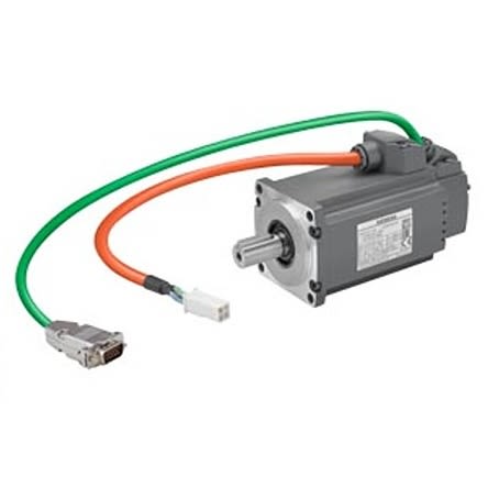 Siemens S-1FL6 Clockwise Synchronous Servo Motor, 0.2 kW, 230 V, Flange Mount Mounting [1FL6032-2AF21-1LB1]; 276-5736