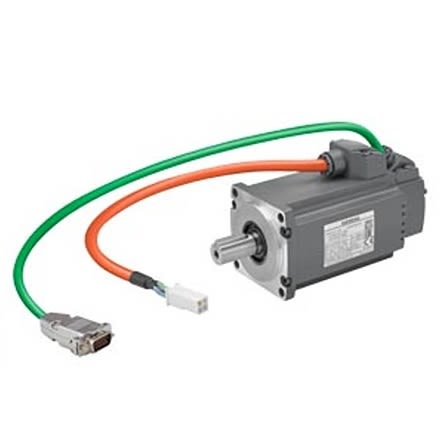 Siemens S-1FL6 Clockwise Synchronous Servo Motor, 0.2 kW, 230 V, Flange Mount Mounting [1FL6032-2AF21-1LH1]; 276-5738