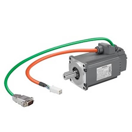 Siemens S-1FL6 Clockwise Synchronous Servo Motor, 0.4 kW, 230 V, Flange Mount Mounting [1FL6034-2AF21-1LB1]; 276-5741