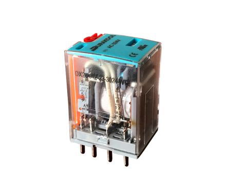 Durakool Plug In Power Relay, 12V dc Coil, 10A Switching Current, DPDT-2C/0 [DX2-2012-23-1012-WTL]; 276-5982