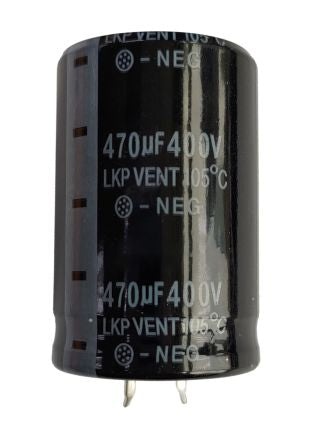 RS PRO 470μF Aluminium Electrolytic Capacitor 400V dc, Snap-In [0]; 276-6091