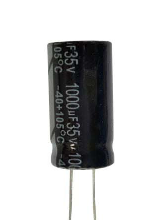 RS PRO 1000μF Aluminium Electrolytic Capacitor 35V dc, Radial, Through Hole [0]; 276-6098