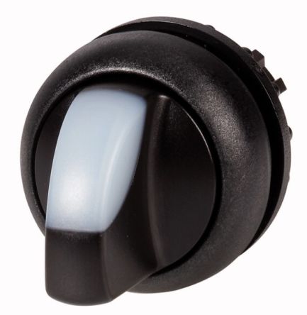 Eaton Selector Switch - 22.5mm Cutout Diameter, Illuminated 2 Positions [216824 M22S-WRLK-W]; 276-6560