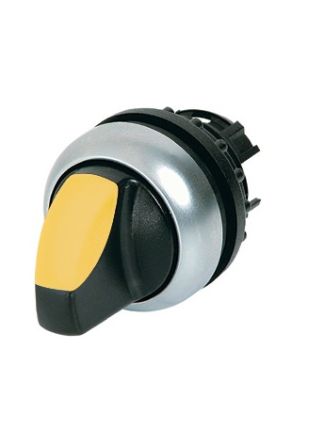 Eaton Selector Switch - 22.5mm Cutout Diameter, Illuminated 3 Positions [216839 M22-WLK3-Y]; 276-6566