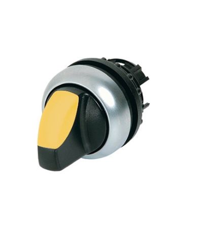 Eaton Selector Switch - 22.5mm Cutout Diameter, Illuminated 3 Positions [216849 M22-WRLK3-Y]; 276-6573