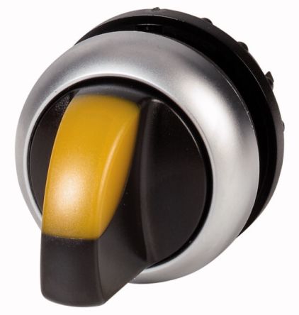 Eaton Selector Switch - 22.5mm Cutout Diameter, Illuminated 2 Positions [284396 M22-WLKV-Y]; 276-6647