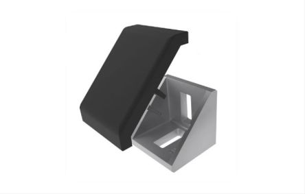 RS PRO M8 Angle Bracket, Connecting Component, Strut Profile 40 mm, Groove Size 10mm [0]; 276-8156