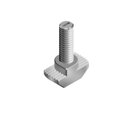 RS PRO M8 T-Head Bolt, Connecting Component, Strut Profile 40 mm, 45 mm, 50 mm, 60 mm, Groove Size 10mm, Round Tube [0]; 276-8178