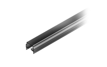 RS PRO Black Polypropylene, Thermoplastic Elastomer (TPE) Cover Strip, 8mm Groove Size, 2m Length [0]; 276-8191
