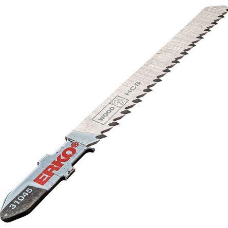 ERKO, 10 Teeth Per Inch Wood 75mm Cutting Length Jigsaw Blade, Pack of 5 [31045]; 276-8422