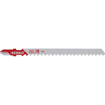 ERKO, 6 Teeth Per Inch Wood 90mm Cutting Length Jigsaw Blade, Pack of 5 [31115]; 276-8428