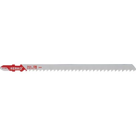 ERKO, 6 Teeth Per Inch Wood 130mm Cutting Length Jigsaw Blade, Pack of 5 [31120]; 276-8429