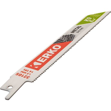 ERKO, 14 Teeth Per Inch Metal 150mm Cutting Length Reciprocating Saw Blade, Pack of 5 [32105]; 276-8431