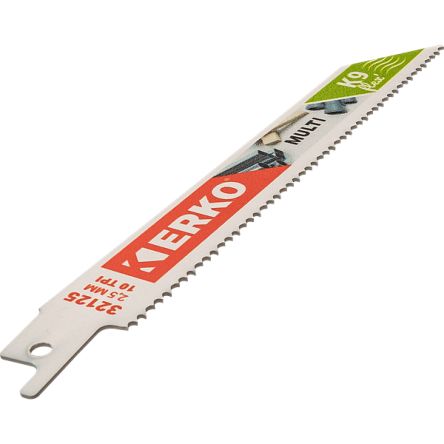 ERKO, 10 Teeth Per Inch Multiple Materials 150mm Cutting Length Reciprocating Saw Blade, Pack of 5 [32125]; 276-8434
