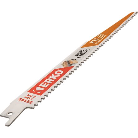 ERKO, 6 Teeth Per Inch Wood 228mm Cutting Length Reciprocating Saw Blade, Pack of 5 [32145]; 276-8437