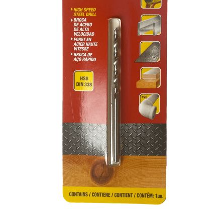 Starrett KBAR Series HSS Twist Drill Bit, 2.5mm Diameter, 57 mm Overall [KBAR025]; 276-8563