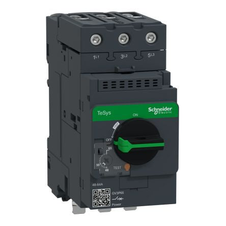 Schneider Electric 65 A TeSys Deca Motor Protection Circuit Breaker, 230 V [GV3P651]; 276-8767