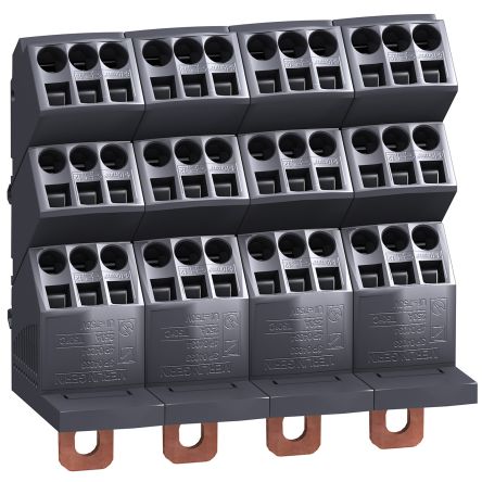 Schneider Electric Distribution Block, 250A, 690 V ac, Anthracite [LVS04034]; 276-8802