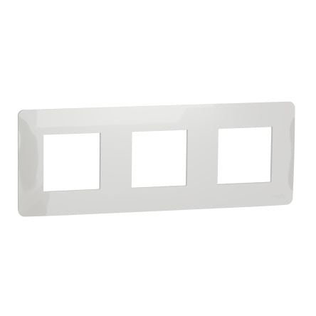 Schneider Electric White 3 Gang Thermoplastic Cover Plate [NU200618]; 276-8925