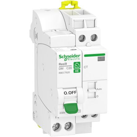 Schneider Electric Resi9 R9E Circuit Breaker, 1P, 20A, 250V AC, 3000 A Breaking Capacity [R9ECT620]; 276-8940