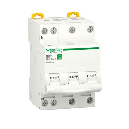 Schneider Electric Resi9 R9PF MCB, 3P, 32A, 400V AC, 3000 A Breaking Capacity [R9PFC732]; 276-8969