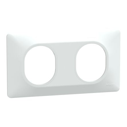 Schneider Electric White 2 Gang Cover Plate Thermoplastic Cover Plate [S320704]; 276-8988