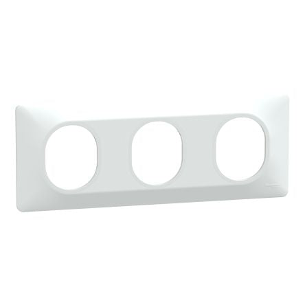 Schneider Electric White 3 Gang Cover Plate Thermoplastic Cover Plate [S320706]; 276-8989