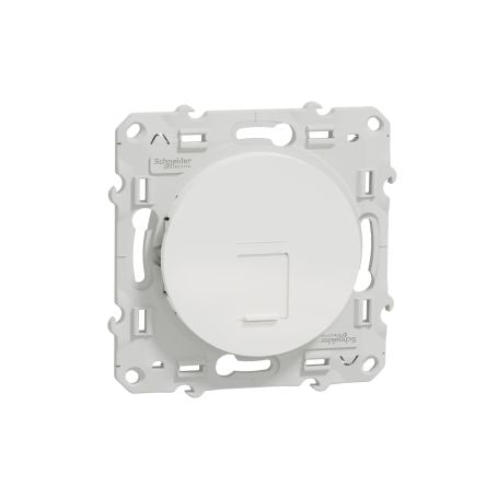 Schneider Electric Odace Series Socket RJ45 Socket, Flush Mount, Cat6 1 -Way [S520475]; 276-9012