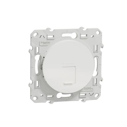 Schneider Electric Odace Series Socket RJ45 Socket, Flush Mount, Cat6a 1 -Way [S520477]; 276-9014