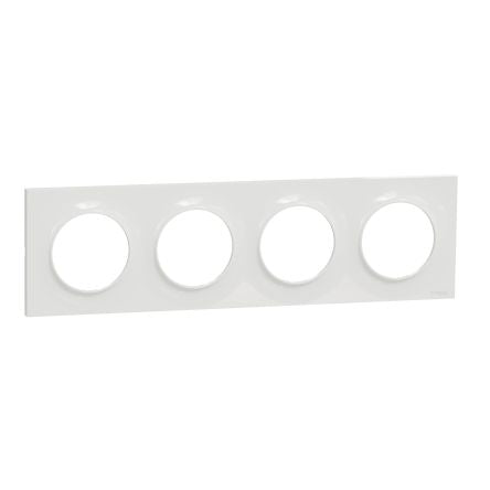 Schneider Electric White 4 Gang Cover [S520708]; 276-9023