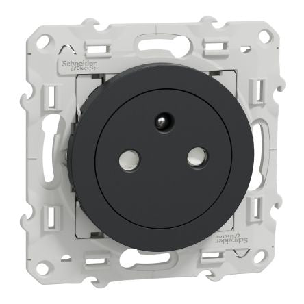 Schneider Electric Anthracite 1 Gang Plug Socket, 2 Poles, 16A, French 2P, Indoor Use [S540052]; 276-9030