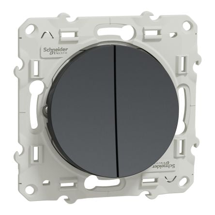 Schneider Electric 2 Way Black Switch Mechanism 10A, Odace Series [S540214]; 276-9033