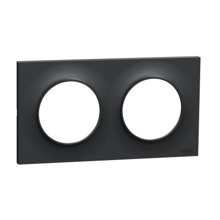 Schneider Electric Black 2 Gang Cover [S540704]; 276-9036