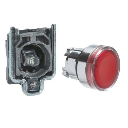 Schneider Electric Harmony XB4 Series Illuminated Push Button, Panel Mount, 22mm Cutout, 1 NO, 24V ac/dc, IP66, IP67, [XB4BW34B1]; 276-9082