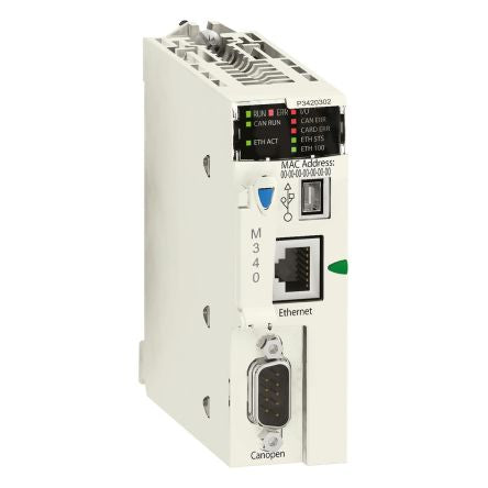 Schneider Electric Modicon M340 Series PLC CPU, 24 V dc Supply, Analog, Discrete Input [BMXP3420302]; 276-9164